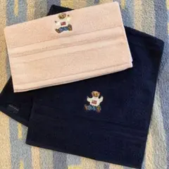 新品ラルフローレン ポロベアフェイスタオル2枚セット　RalphLauren