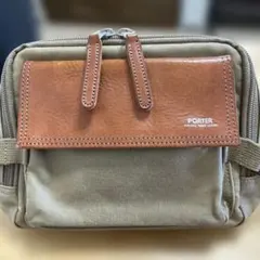 PORTER ボディバッグ カーキ