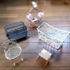 フレンチ ・ カントリー調 ワイヤー 雑貨 セット