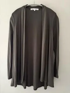 23区 シアーカーディガン カーキ 春夏 冷房対策 軽羽織り 体型カバー