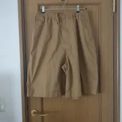 ワイドフィットハーフパンツ　ブラウンのサムネイル