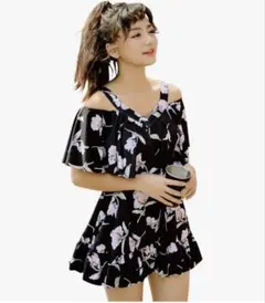 [未使用]TeddyShop ワンピース水着 L(9号)タグ付レディースのサムネイル