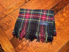 マフラー ブルー チェック