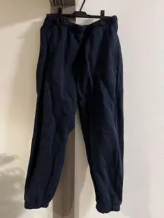 GU ヘビーウェイトスウェットワイドパンツ XL ネイビー