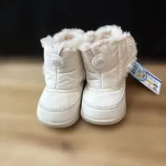 新品★ イフミー 可愛い　ホワイトブーツ ファーブーツ　14cm