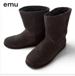 EMU エミューオーストラリア ムートンブーツ （25㌢） ブラウン 良品