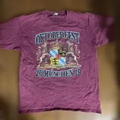 OKTOBERFEST 2019 半袖Tシャツ ボルドー系