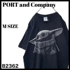 古着 スターウォーズ マンダロリアン チャイルド ベビーヨーダ Tシャツ 黒 M