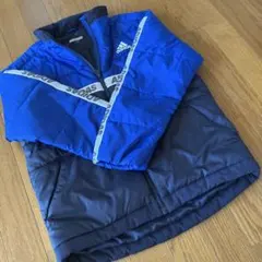 adidas 中綿ジャケット 青黒