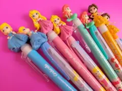 ディズニープリンセス ボールペン と、色ペン8本セット