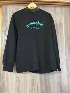 ブラック M 長袖トレーナー