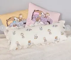 ジェラートピケ PEANUTS オリジナルアート 総柄ロングピロー　枕