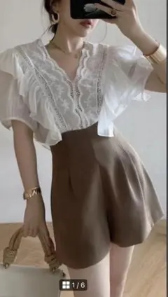 新品グレイル♡ハイウエストタックショートパンツ