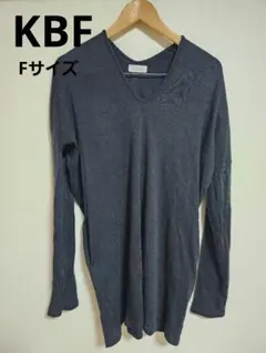 KBF 薄手ニット ネイビーブラック F