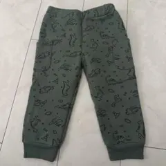 恐竜柄 裏起毛パンツ サイズ80