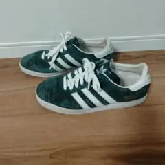 値下げ★ヴィンテージadidas GAZELLE 緑 スエードスニーカー26.5