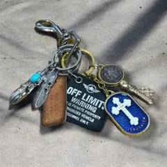 カラビナ　キーリング　キーホルダー　ストラップ　ビンテージスタイル