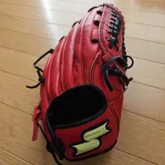 赤いレザー 野球用グローブ Special Make Up