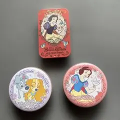 Disney 白雪姫 わんわん物語 スチール缶 3点セット