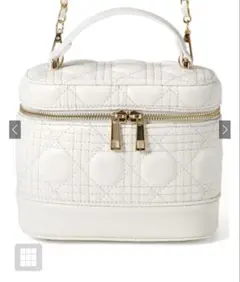 2Wayキルティングチェーンショルダーバニティバッグ　[tr602]