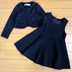 MOONONNON むーのんのんフォーマルワンピースボレロセットネイビー120