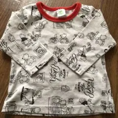 くまのプーさん 長袖Tシャツ 60-70cm
