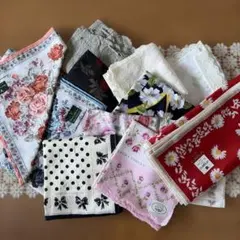 【ブランドハンカチ】 まとめ売り 複数セット１１枚