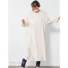 【2way】バンドカラーワンピース オフショルダー マキシ丈 春夏