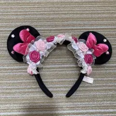 レア★東京ディズニーリゾート カチューシャ 花飾り付き