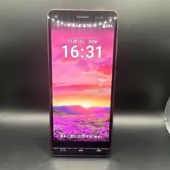 SH313 BASIO4 KYV47 ワインレッド スマホ本体