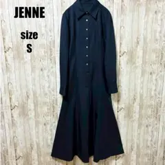 JENNE 半袖 ロングワンピース ブラック Sサイズ - メルカリ