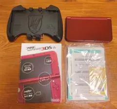 【美品】❤️New Nintendo 3DS LL メタリックレッド　充電ケーブル