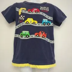 ミキハウス　MIKIHOUSE　半袖Tシャツ　120　乗り物　車　保育園　幼稚園