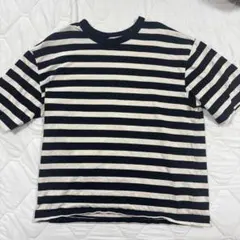 ZARA ボーダー Tシャツ ブラック ホワイト Sサイズのサムネイル