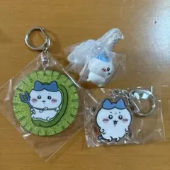 ハチワレ　ラメアクリルキーホルダー3【ハチワレセット】