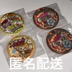 刺繍缶バッジ　4点セット　デイジーラヴァーズ