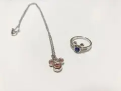 ディズニー　ミッキー　ネックレス　指輪　セット