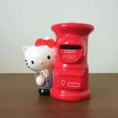 【非売品】 ハローキティ 貯金箱　郵便局 ポスト　陶器製　サンリオ