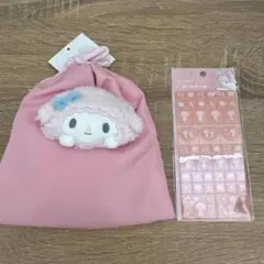 サンリオ マイスウィートピアノ 巾着 マスコット タイルシール セット