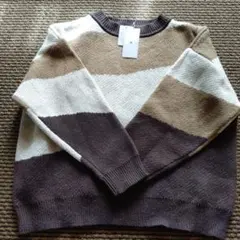 アーバリサーチ　アイテムズ　総柄クルーネックニット