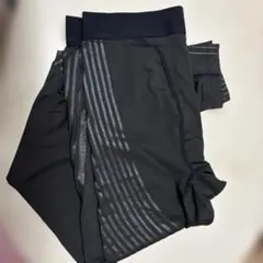 メンズ　ストレッチ　パンツ　黒　L