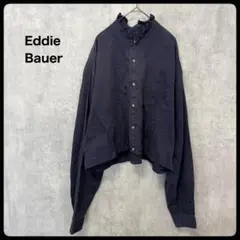 Eddie Bauer フリルネック 長袖シャツ　ブラウス　トップスのサムネイル