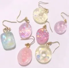 ハンドメイド ドロップ ピアス