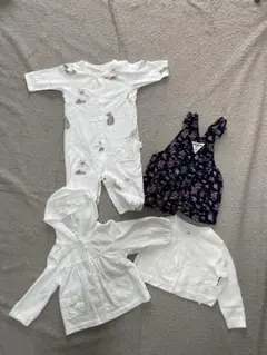 ジェラートピケ・GAP・OSKHOSHなど4点ベビー服　女の子　まとめ売りのサムネイル