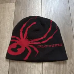 Supreme Spider ビーニー 黒/赤　最安値 2026年最新】supreme spyder beanieの人気アイテム - メルカリ