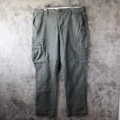 OLD NAVY カーゴパンツ オリーブ フェード W36 ミリタリー　0117のサムネイル