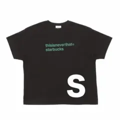 thisisneverthat starbucks Tシャツ オフブラック L - メルカリ