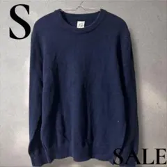 「即日発送」S GAP ネイビー クルー長袖ネックセーターニット
