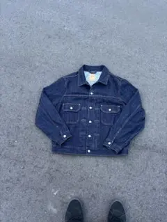 GAP ダークデニム Lサイズ デニムジャケット　皮パッチ　美品