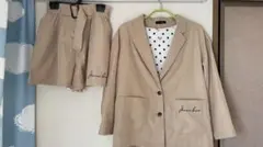 ジェニー　女子140 150 ベージュキュロット　3点セット